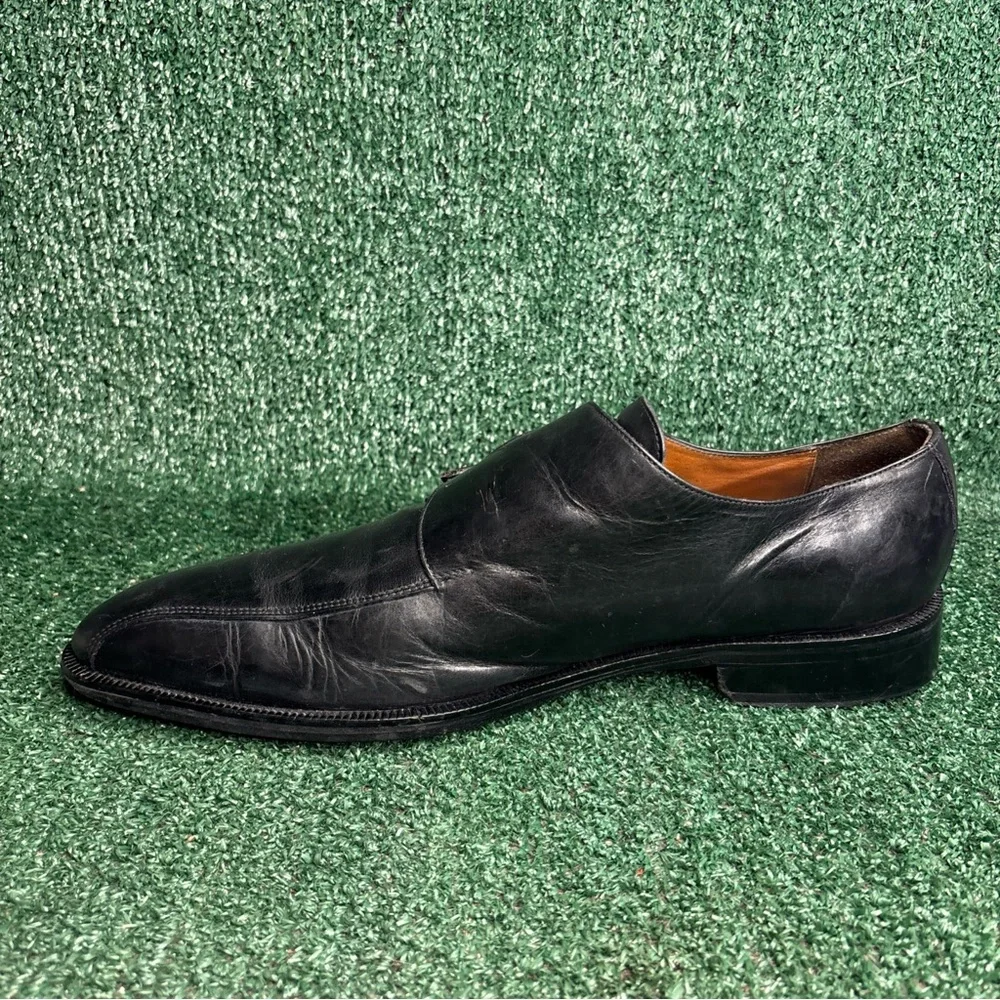 DONALD J PLINER ‘Azone’ Black‎ Double Monk Strap Dress Shoes Mens Size 14 M